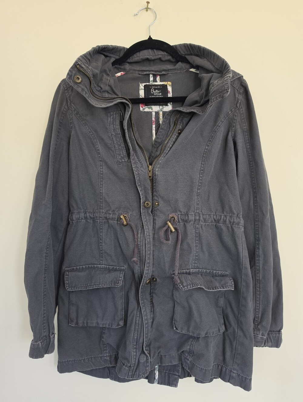 Cotton On Anorak Style Outerwear Hooded Jacket 100% Cotton Size Small